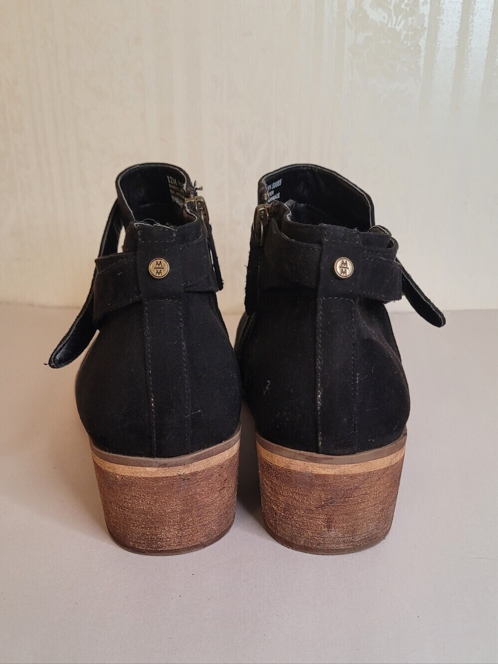 Melrose and Market Black Suede Ankle Boots - Size 12 - Picture 5 of 9